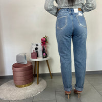Jeans laminato ARGENTO