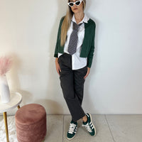 Blazer crop scamosciato HELLEN